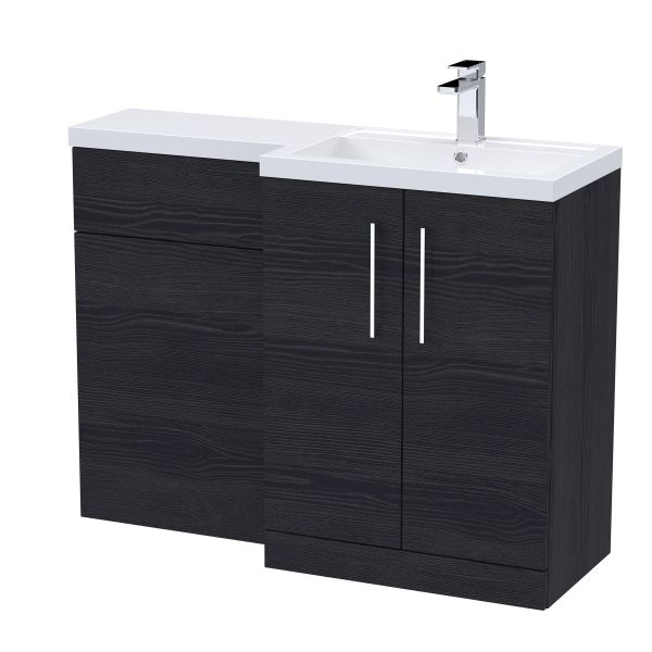 1100mm Right Hand Combination - Nuie ARN611R Black, Black colour ,image 1