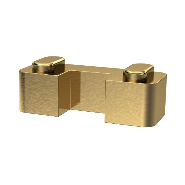 Brushed Brass Wetroom Screen Support Foot - Hudson Reed WRSF017 Brushed Brass, Brass colour ,image 1