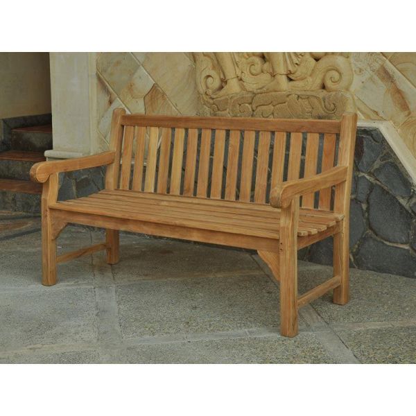 Quennsbury TK 3 Seat Wooden Garden Bench - Neutral, Neutrals colour ,image 1