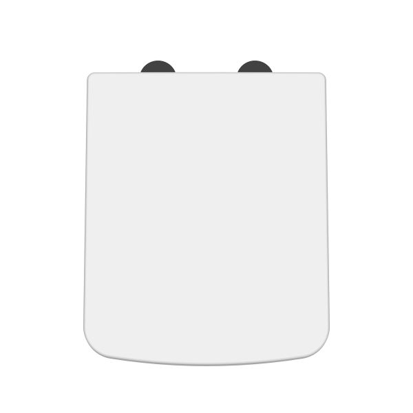 Square Soft Close Seat - Hudson Reed NCH198B White, White colour ,image 1