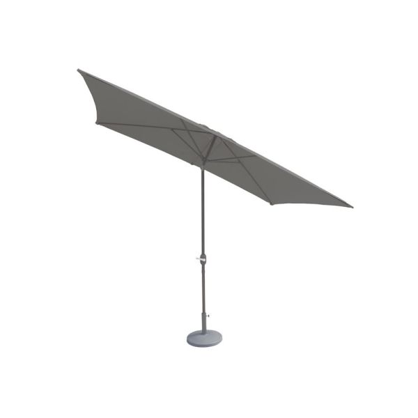 Grey 2.4X3M Crank And Tilt Parasol - Grey Pole (38Mm Pole, 8 Ribs), Grey colour ,image 1