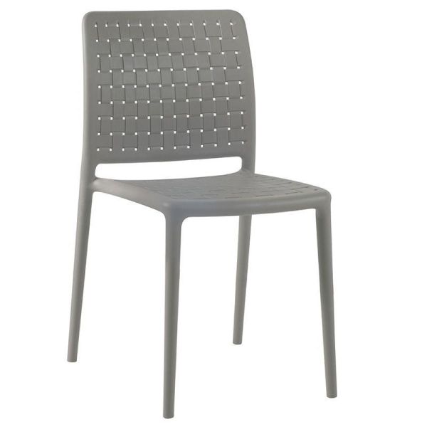Fame-S Plastic Side Chair - Taupe, Neutrals colour ,image 1
