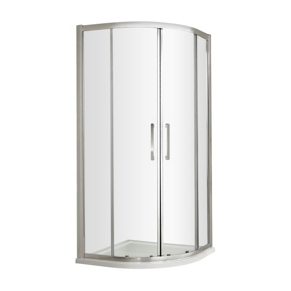 Apex 800mm Quadrant - Hudson Reed M800QH4 Chrome, Polished Chrome colour ,image 1