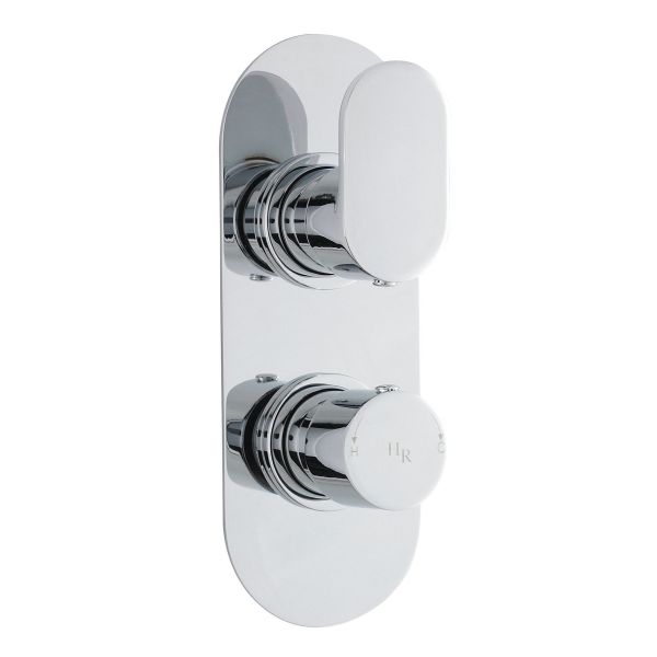 Twin Valve With Diverter - Hudson Reed REI3407 Chrome, Chrome colour ,image 1