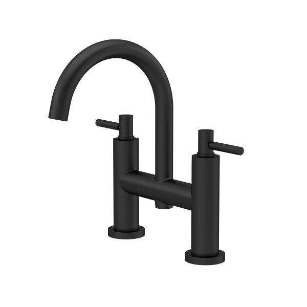 Bath Filler - Hudson Reed TEL453 Matt Black, Matt Black colour ,image 1