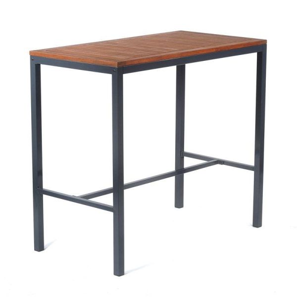 Dorset Metal Bar Table 1200 x 600 - Black