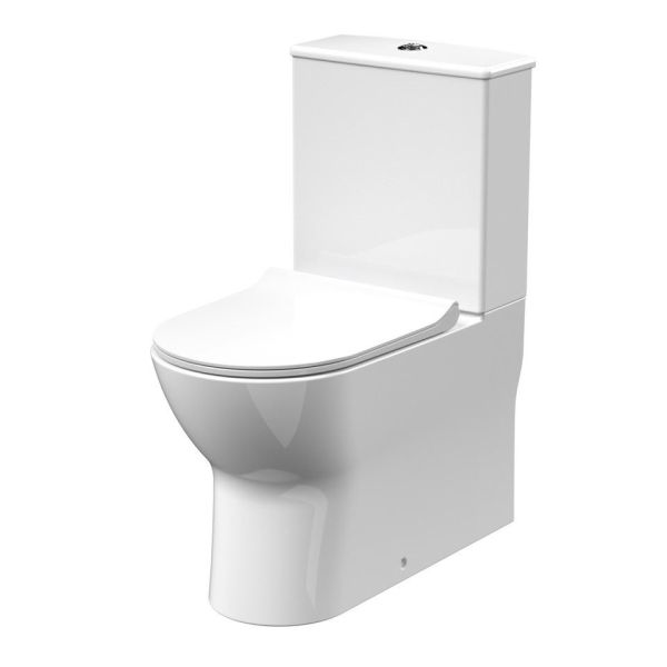 Pan, Cistern & Seat - Nuie NCG850 White, White colour ,image 1