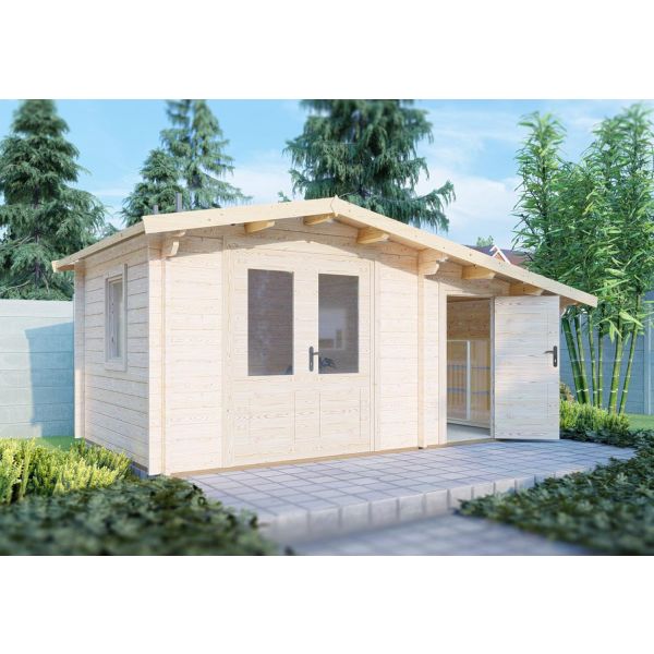 Deko 16 x 10 Log Cabin, Brown colour ,image 1