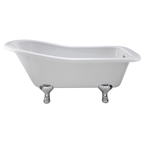 Freestanding Bath - Corbel Leg Set (1700mm) - Hudson Reed RL1690T White, White colour ,image 1