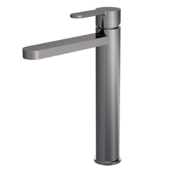 High-Rise Mono Basin Mixer (No Waste) - Nuie ARV770 Black, Black colour ,image 1
