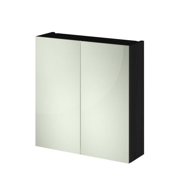 800mm Mirror Unit (50/50) - Hudson Reed OFF619 Charcoal Black, Hacienda Black colour ,image 1