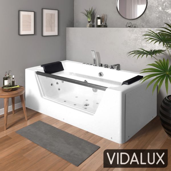Vidalux WB35 1700 x 800 Whirlpool & Airspa Bath, White colour ,image 1