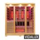 Vidalux 4-5 Person Full Spectrum Infrared Bench Sauna With Complete Heat, Hemlock colour ,image 18