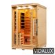Vidalux 2 Person Hybrid Sauna With Traditional & Full Spectrum Infrared Complete Heat