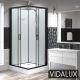 Vidalux Kontrast 800 x 800 Square Hydro Shower Cabin, White colour ,image 1