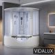 Vidalux Kingston 1500 x 1500 Luxury Corner Steam Shower & Airspa Whirlpool Bath