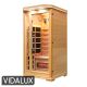 Vidalux 1 Person Full Spectrum Infrared Sauna With Complete Heat, Hemlock colour 0