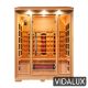 Vidalux 3 Person Full Spectrum Infrared Sauna With Complete Heat, Hemlock colour ,image 15