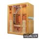 Vidalux Premier 3 Person Full Spectrum Infrared Sauna With Complete Heat, Hemlock colour ,image 2