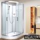 Vidalux Pure E White 1200 x 800 Electric Right Shower Cabin, White colour ,image 1