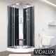 Vidalux Pure E Black 800 x 800 Electric Shower Cabin ,image 1