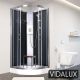 Vidalux Pure E Black 900 x 900 Electric Shower Cabin ,image 1