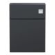 500mm WC Unit - Hudson Reed URB1441 Black, Black colour 0