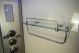 Rectangular Glass Shelf with Rail for Steam & Shower Cabins