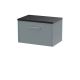 600mm Wall Hung Single Drawer Vanity & Laminate Top - Hudson Reed JNU2322LSB Grey, Grey colour ,image 1