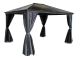 Lugano Polycarbonate Gazebo 3X3.6M Grey, Grey colour ,image 1