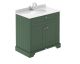 800mm Cabinet & Marble Top (1TH) - Hudson Reed LOF828 Hunter Green, Green colour ,image 1