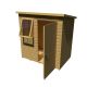 Caldey 6 x 4 Single Door Loglap Shed - Style C