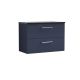 800mm Wall Hung 2-Drawer Vanity & Laminate Worktop - Nuie ARN2926LSB Blue, Blue colour ,image 1