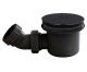 Black Fast Flow Shower Waste - Hudson Reed STW002 Matt Black, Black colour ,image 1