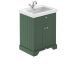 600mm 2-Door Vanity & Classic Basin 1TH - Hudson Reed LOF804 Green, Green colour ,image 1