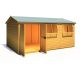 Atlas 10 x 15 Double Door Loglap Shed - Reverse Apex