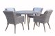 Danielle 4 Seat Dining Set, Grey colour ,image 1