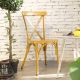 Chia 860 x 440 Metal Side Chair - Vintage Yellow