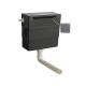 Universal Access Cistern & Gun Metal Square Flush Plate - Nuie XTY6M04 Black, Black colour ,image 1