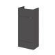 400mm Vanity Unit - Compact - Hudson Reed OFF903 Gloss Grey, Grey colour ,image 1