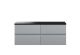 1200mm Wall Hung 4-Drawer Unit & Laminate Worktop - Hudson Reed URB204LSB2 Grey, Grey colour ,image 1