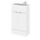500mm Vanity Unit & Basin - Compact - Hudson Reed CBI122 Gloss White, White colour ,image 1