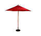 Parasol Wood Pulley 2.5m Red