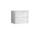 600mm Wall Hung 2 Drawer Vanity & Worktop - Nuie DPF193W White, White colour ,image 1
