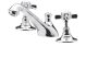 3 Tap Hole Basin Mixer - Nuie I307X Chrome, Chrome colour ,image 1
