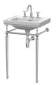 500mm 3TH Basin With Traditional Stand - Nuie CLB532 White, White colour ,image 1