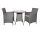 Nevada Grey 2 Seater Round Bistro Set, Grey colour ,image 1