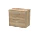 600mm Wall Hung 2 Drawer Vanity & Worktop - Hudson Reed JNU1824W Oak, Oak colour ,image 1