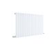 Horizontal Single Panel Radiator 600 x 992 - Hudson Reed HLW56 Satin White, White colour ,image 1
