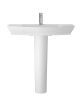 850mm Basin & Pedestal - Hudson Reed CCL004 White, White colour ,image 1